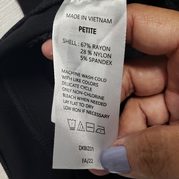 Quince Ultra-Stretch Ponte Bootcut Pant Small Petite Black - Picture 10 of 11